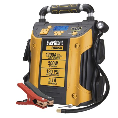 It delivers up to 750 Amps of jump-starting power in an impact-resistant polymer housing. . Everstart jump starter